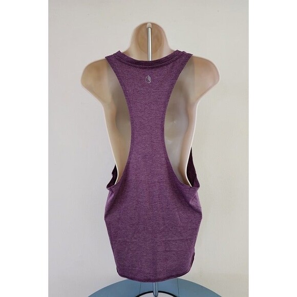 icyzone Women's Purple Open Back Workout Athletic Yoga Tank Top Size: S (NWOT) - Picture 3 of 6